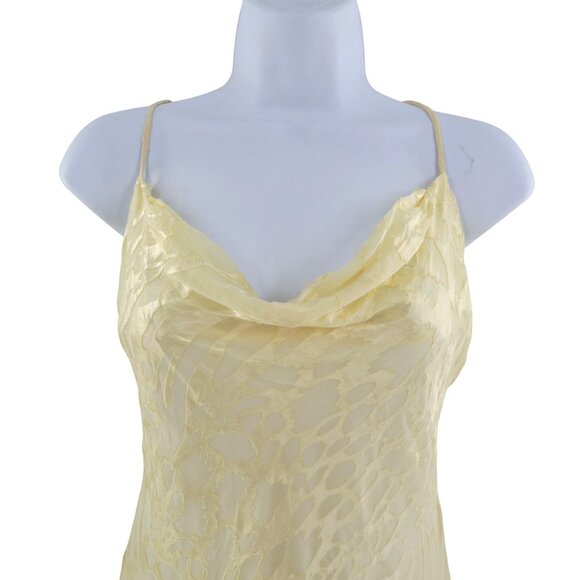 ASTR The Label Animal Print Slip Dress Women XS Yellow Fairy Party Event Holiday - Picture 13 of 16